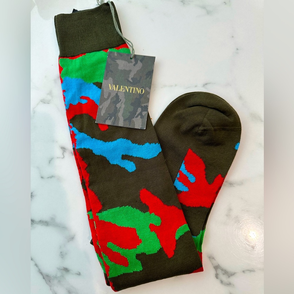 Valentino Men’s Camo Socks